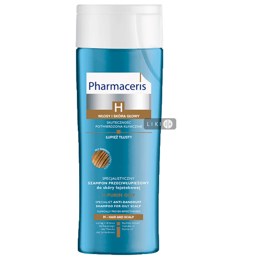 Шампунь Pharmaceris H Purin Специализированный от жирной перхоти для себорейной кожи головы,250 мл: цены и характеристики