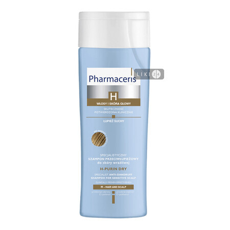 Шампунь Pharmaceris H Purin Специализированный от сухой перхоти для чувствительной кожи головы, 250 мл