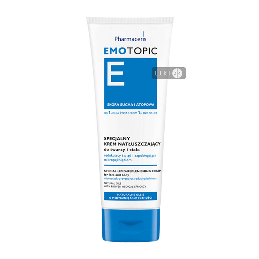 Крем для обличчя Pharmaceris E-Emotopic Спеціальний зменшення свербежу та мікротріщин, 75 мл: ціни та характеристики