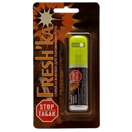 Освіжувач для порожнини рота Flory Spray Fresh'ka Stop-тютюн, 15 мл: ціни та характеристики