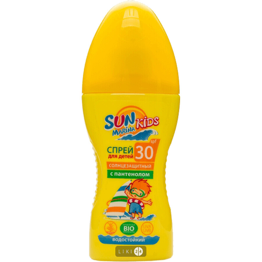 Сонцезахисний спрей для дітей Біокон SPF 30 Sun Marina Kids 150 мл: ціни та характеристики