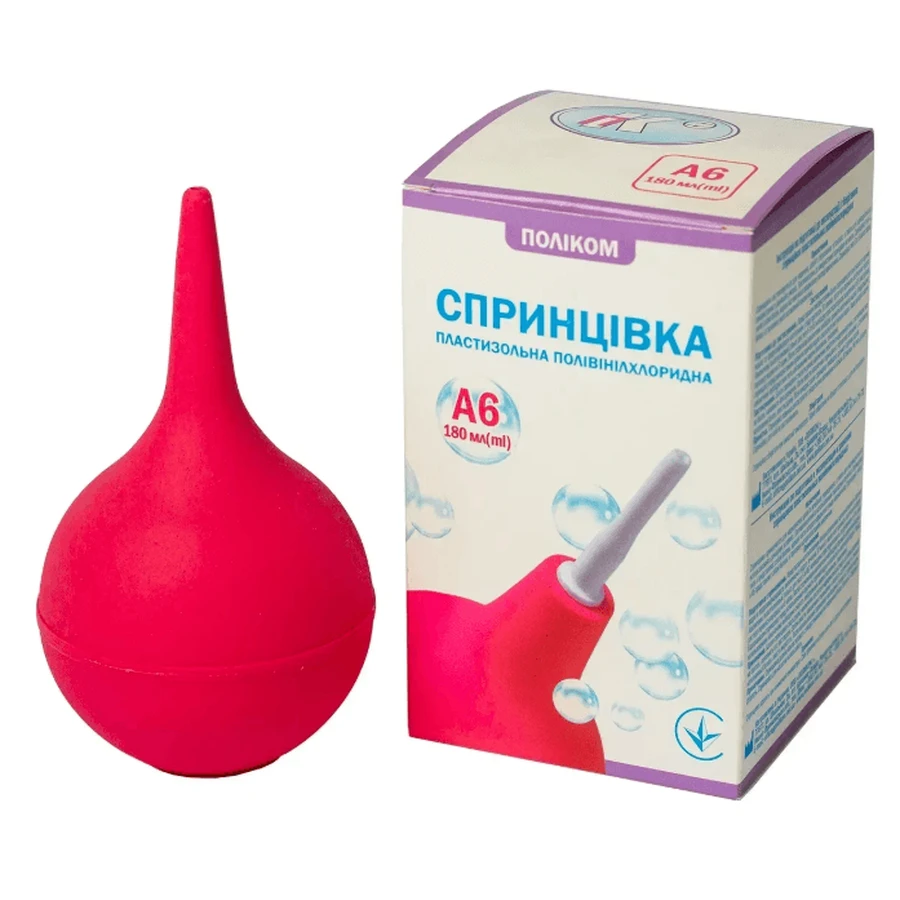 Спринцовка Поликом поливинилхлоридная пластизольная №6, тип-А, 180 мл: цены и характеристики