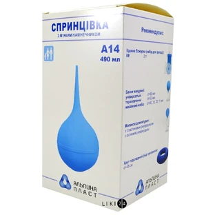 Спринцовка пластизольная поливинилхлоридная спп-альпина пласт А-14 490 мл