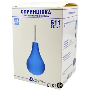 Спринцівка пластизольна полівінілхлоридна спп-альпина пласт Б-11 347 мл