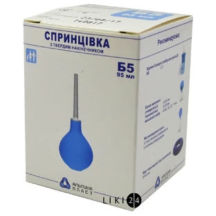 Спринцівка пластизольна полівінілхлоридна спп-альпина пласт Б-5 95 мл