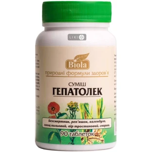 Смесь "гепатолек" табл. 0,4 г №90