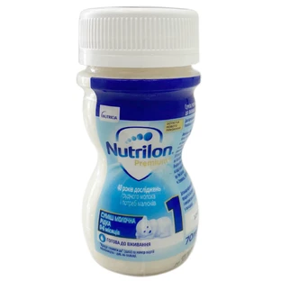 Суміш молочна рідка Nutrilon 1 готова до вживання 0-6 міс 70 мл