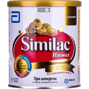 Суміш суха "сімілак ізоміл" для дітей от 0 до 12 месяцев 400 г