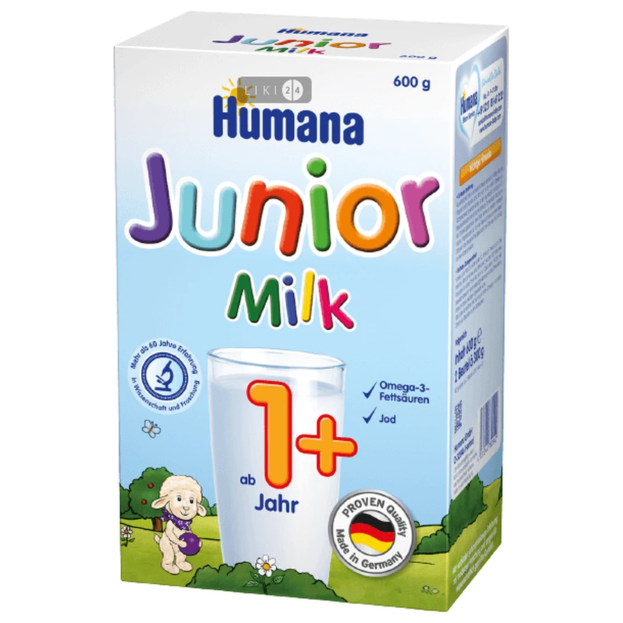 Молочна суха суміш Humana Junior 600 г: ціни та характеристики