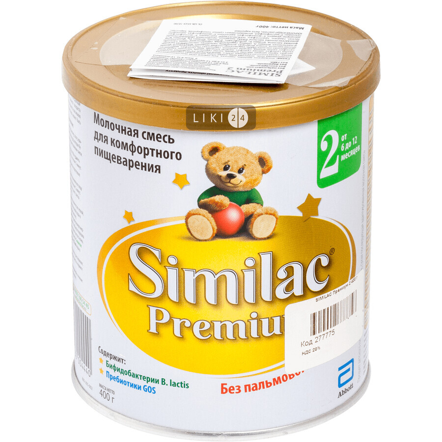 Сухая молочная смесь Similac Премиум 2 400 г
: цены и характеристики
