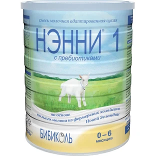 Смесь сухая молочная Нэнни 1 начальная на основе козьего молока для детского питания с пребиотиками 0-6 мес 400 г