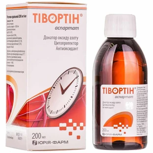 Тивортин Аспартат р-р оральный 200 мг/мл фл. 200 мл, с мерной ложкой