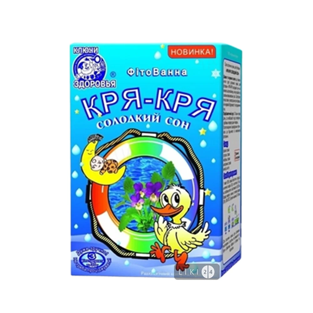 Фітованна Ключі Здоров'я Кря-кря Солодкий сон 3 пакети 30 г: ціни та характеристики
