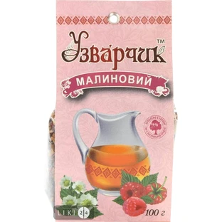 Суміші фруктово-рослинні для напоїв "узварчик" 100 г, малиновий