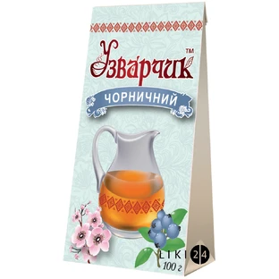 Суміші фруктово-рослинні для напоїв "узварчик" 100 г, чорничний
