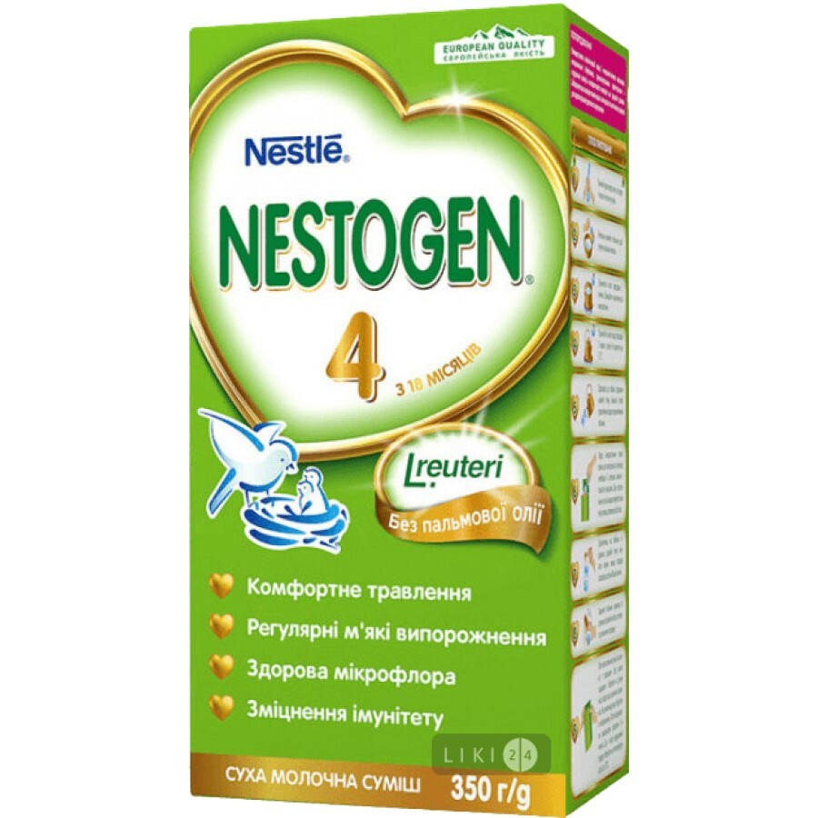 Смесь Nestle Nestogen 4 с 18 месяцев 350 г : цены и характеристики