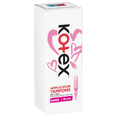 Тампоны гигиенические Kotex Super с аппликатором 8 шт: цены и характеристики