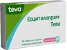Есциталопрам-Тева табл. в/плівк. обол. 10 мг блістер №28