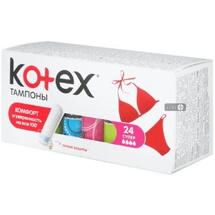 Гигиенические тампоны Кotex Super, 24 шт 
