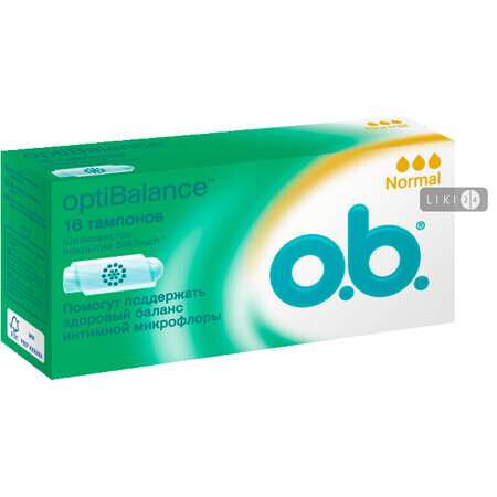 Тампони гігієнічні o.b. OptiBalance Normal 16 шт