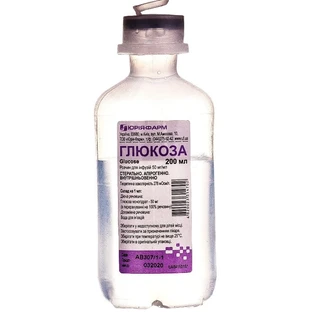 Глюкоза р-н д/інф. 50 мг/мл контейнер 400 мл