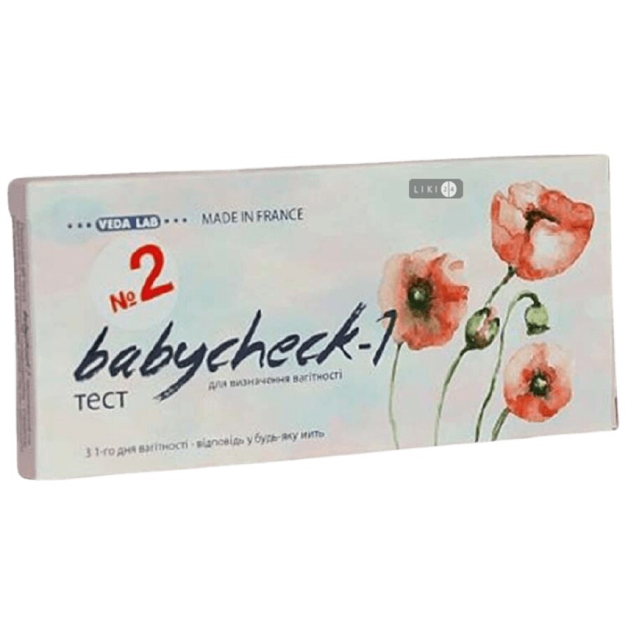 Тест-полоска Veda Lab Babycheck-1 для определения беременности №2 : цены и характеристики