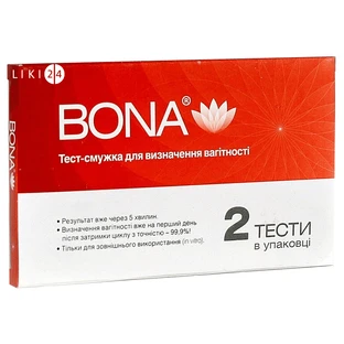 Тест-полоска для определения беремености "bona"  №2