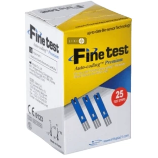 Тест-полоски для глюкометра Infopia Finetest auto-coding Premium №25