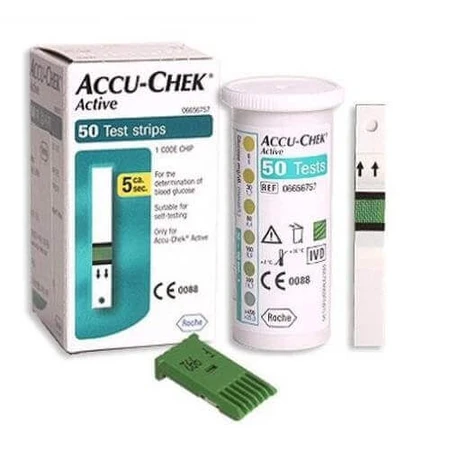 Тест-смужки для глюкометра Accu-Chek Active, №50: ціни та характеристики