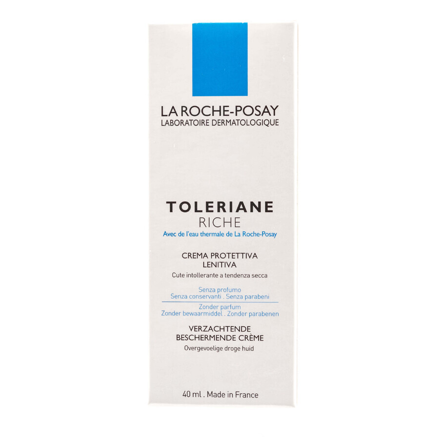 Крем для обличчя La Roche-Posay Toleriane Заспокійливий зволожуючий захисний для гіперчутливої шкіри для нормальної та комбінованої шкіри, 40 мл: ціни та характеристики