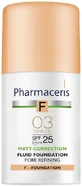 Моттирующий тональный флюид Pharmaceris F SPF25 для сужения пор Бронза 30 мл