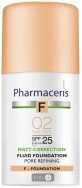 Матуючий тональний флюїд Pharmaceris F SPF 25 звужує пори, колір натуральний 30 мл
