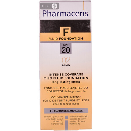 Тональный крем Pharmaceris F Intense Coverage Mild Fluid Foundation SPF 20 30 мл, песок