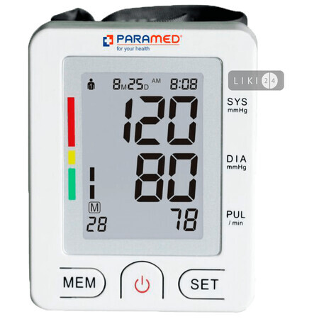 Тонометр Paramed X3 вимірювач артериального тиску та частоти серцевих скорочень 