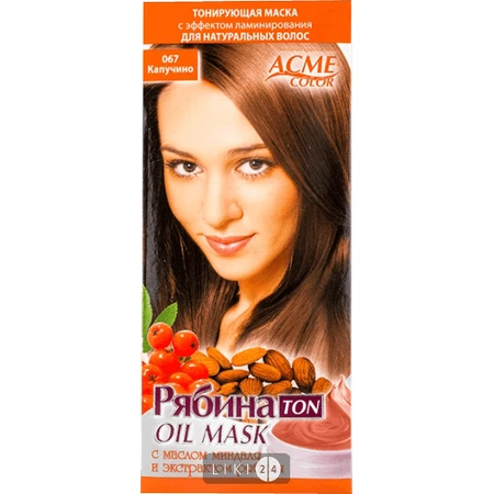 Тонирующая маска для волос acme-color "рябина ton oil mask" 067 30 мл, капучино: цены и характеристики