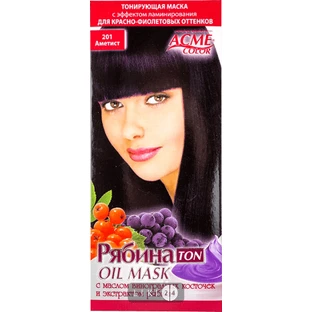Тонирующая маска для волос acme-color "рябина ton oil mask" 201 30 мл, аметист