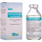 Левофлоксацин р-н д/інф. 0,5 % пляшка 100 мл: ціни та характеристики