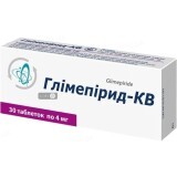 Глімепірид-кв табл. 4 мг блістер, в пачці №30