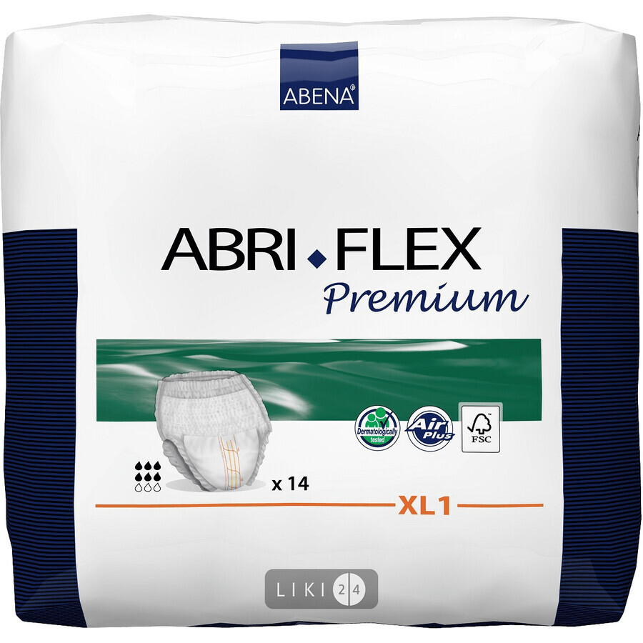 Підгузки-трусики для дорослих Abena Abri-Flex Premium XL1 14 шт: ціни та характеристики