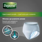 Труси-підгузки Depend для чоловіків L 9 шт: ціни та характеристики