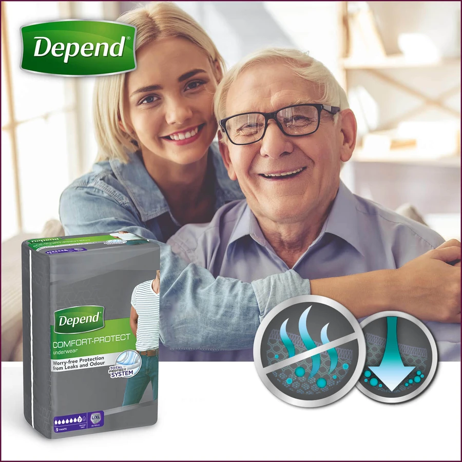 Труси-підгузки Depend для чоловіків L 9 шт: ціни та характеристики