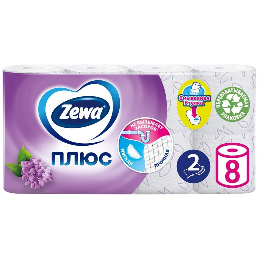 Туалетний папір Zewa Plus №8: ціни та характеристики