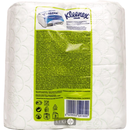 Туалетний папір Kleenex Sensation нежная ромашка 4 шт: ціни та характеристики