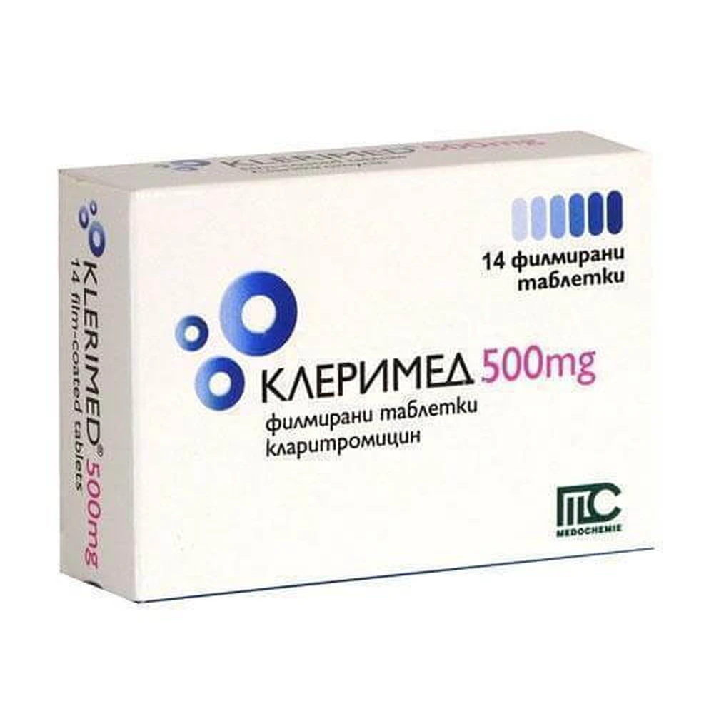 Клеримед 500 табл. п/плен. оболочкой 500 мг блистер №14: цены и характеристики