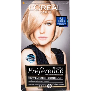 Краска для волос L'Oreal Paris Recital Preference 9.1