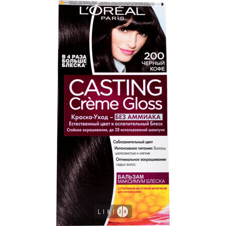 Краска для волос L'Oreal Paris Casting Creme Gloss 200, чорне дерево