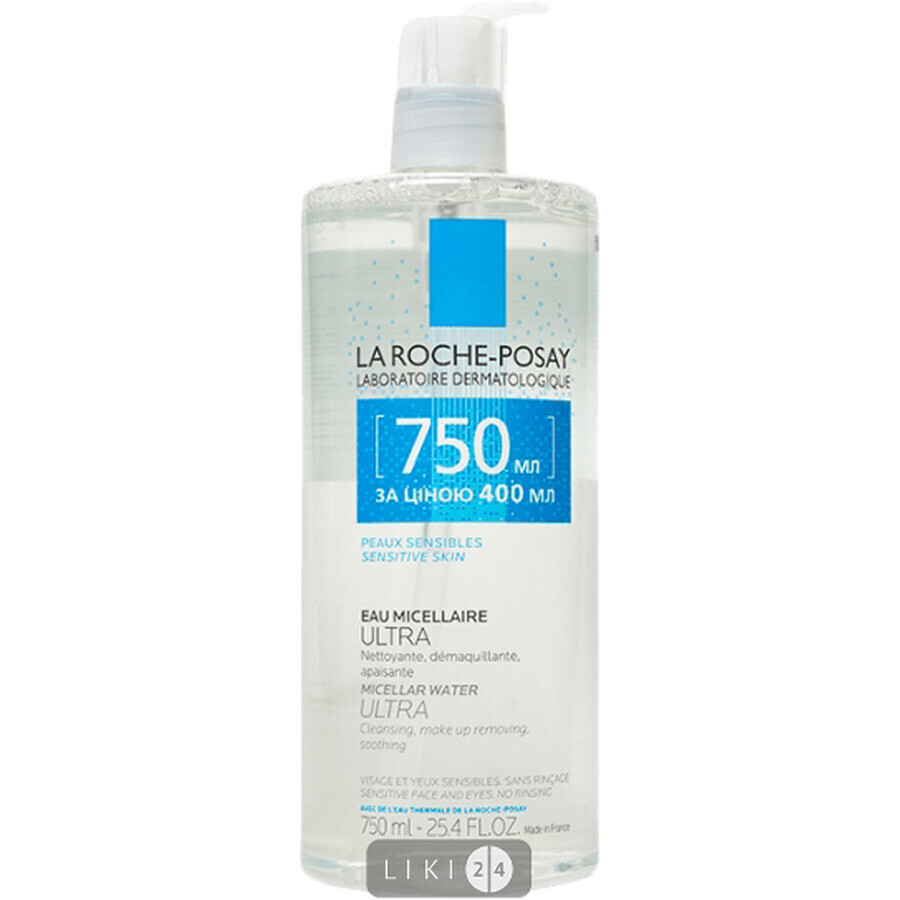 Міцелярна вода La Roche-Posay Physiological Cleansers для чутливої шкіри обличчя 750 мл: ціни та характеристики