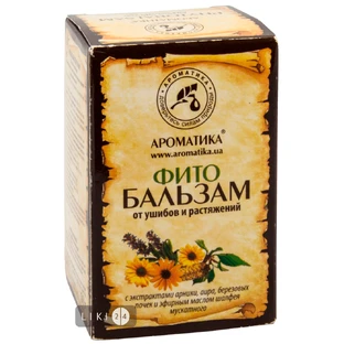 Фітобальзам Ароматика Для забитих місць і розтягувань, 50 г