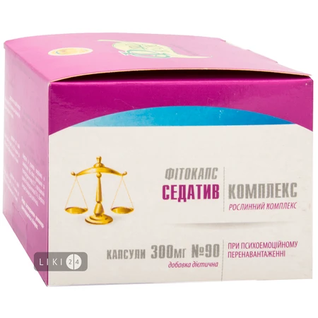 Фітокапс седатив - комплекс капс. 0,3 г №90: ціни та характеристики