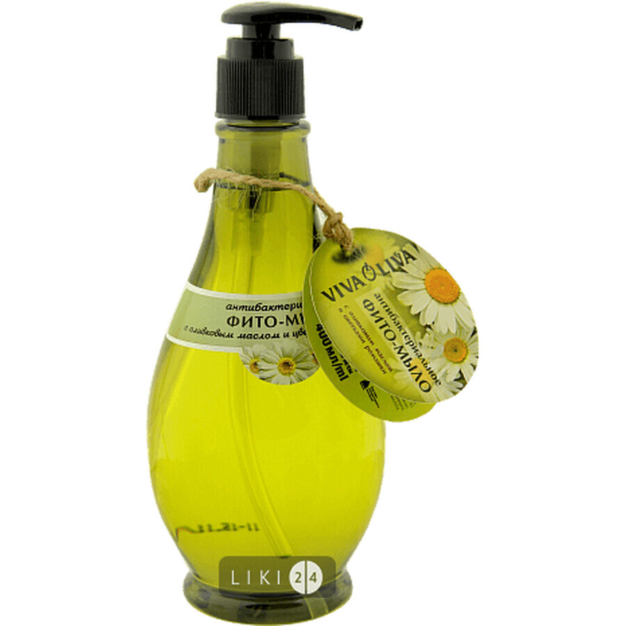 Антибактериальное мыло Viva Oliva с оливковым маслом и цветками ромашки, 400 мл: цены и характеристики